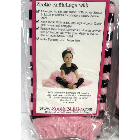 Zootie B. Little Leg Warmers Baby & Toddler Lot of 4 NEW One Size Brown Pink Red - Picture 9 of 11